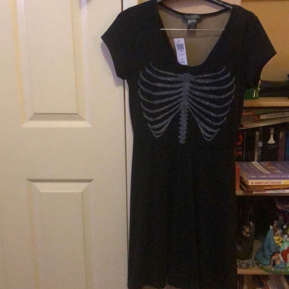 Midnight hour hot topic rib cage skull dress